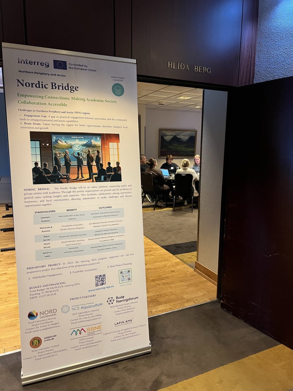 Vinnustofa á Akureyri í Interreg evrópuverkefninu Nordic Bridge