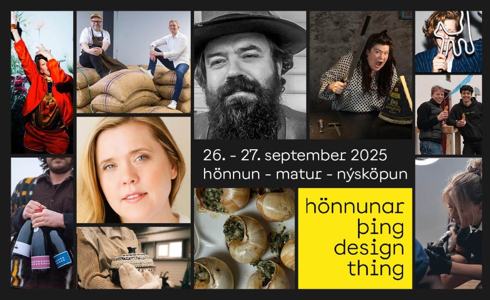 Uppskeruhátíð skapandi greina þar sem hönnun og nýsköpun mætast á nýstárlegan hátt hjúpuð mat á Hús…