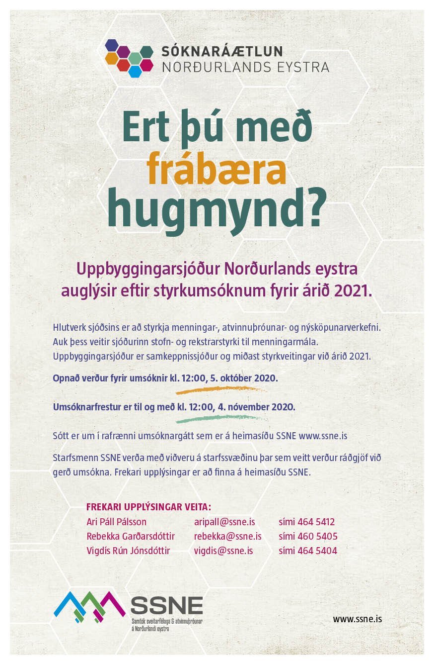 Opið fyrir styrkumsóknir úr Uppbyggingarsjóði