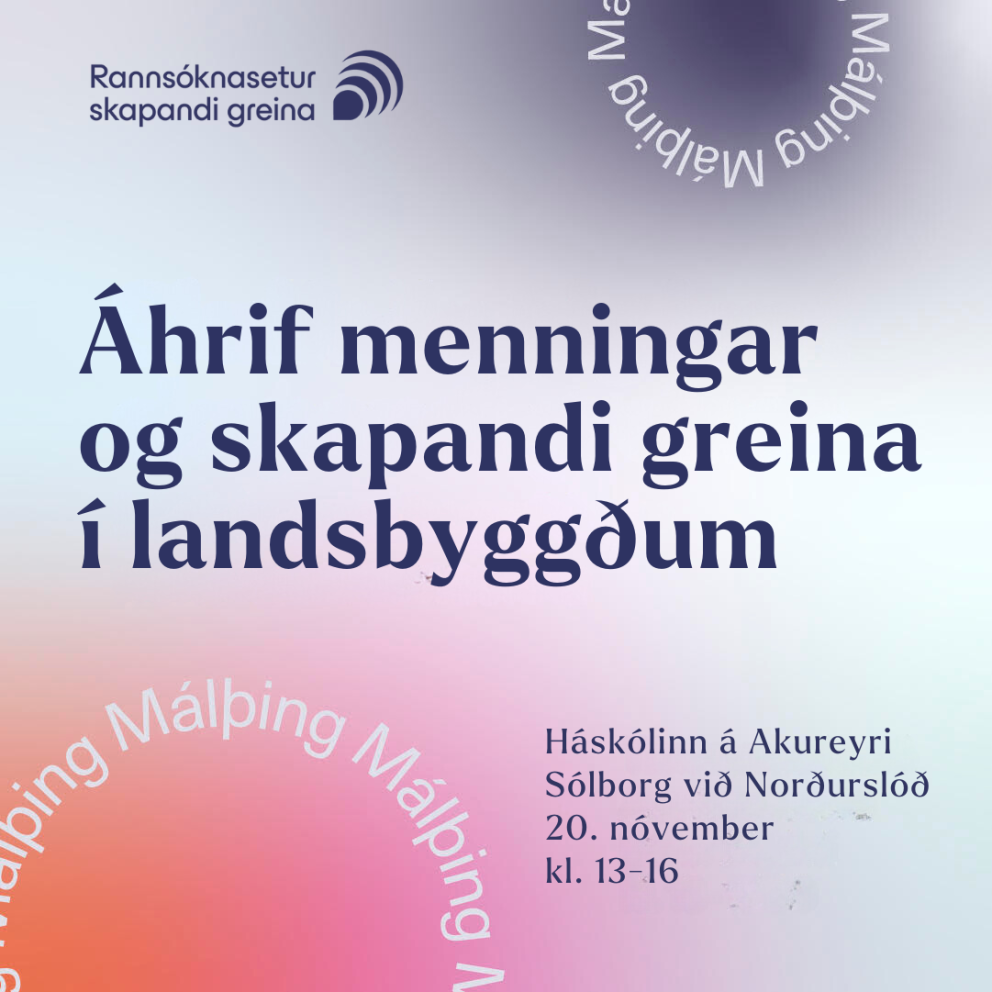 Áhrif menningar og skapandi greina í landsbyggðum