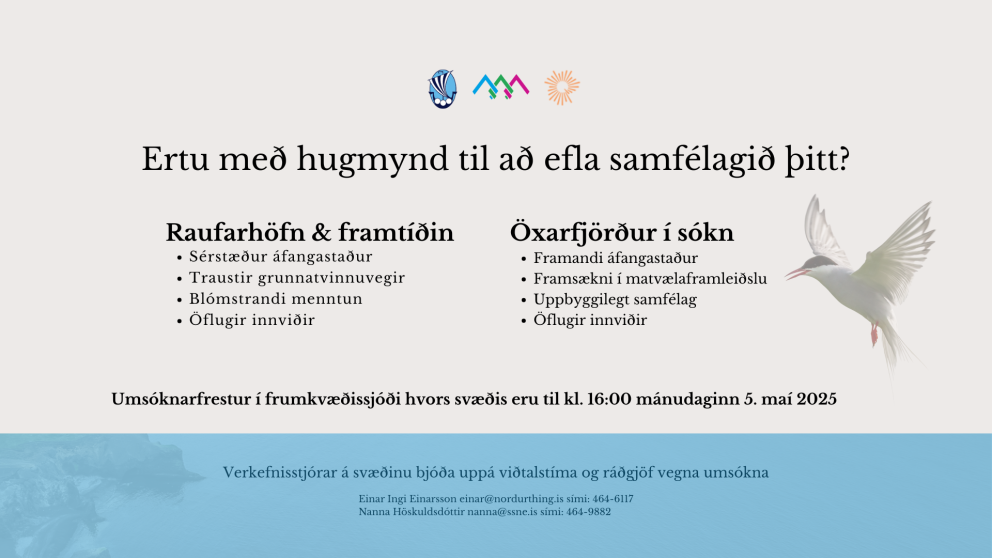 Frumkvæðissjóðir Bb II fyrir Öxarfjörð og Raufarhöfn