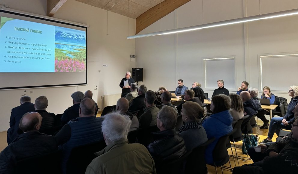 Vel sóttur íbúafundur í Hörgársveit um líforkuver