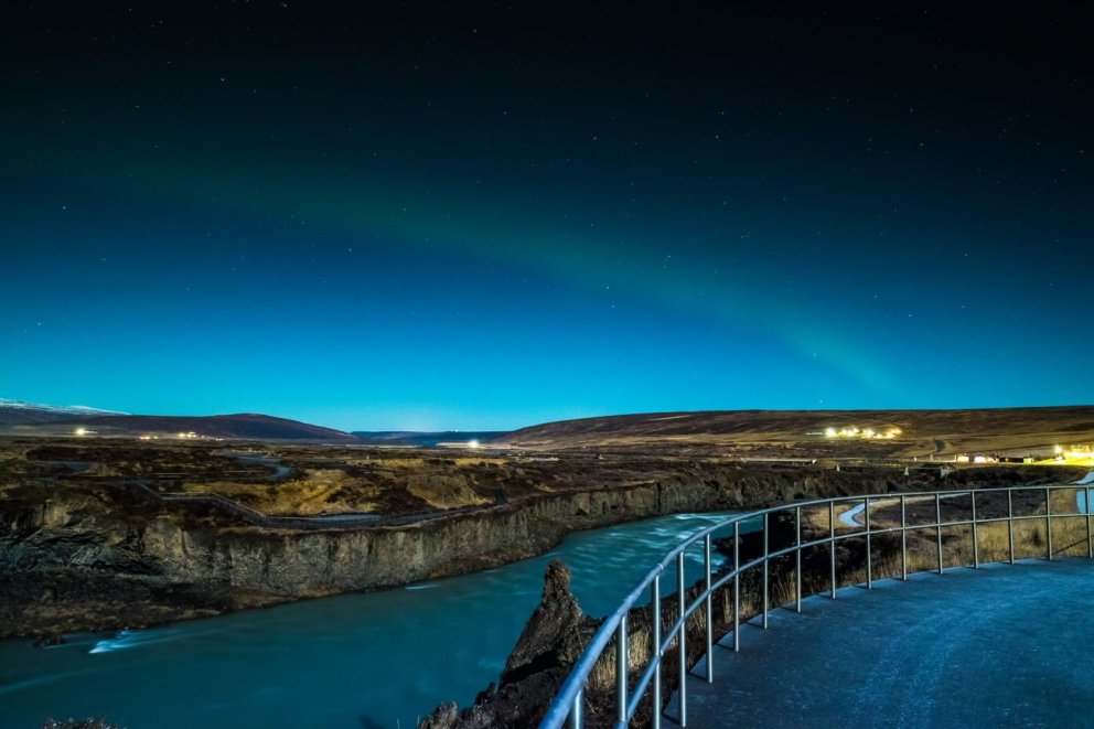 Hér má sjá norðurljósadans við Goðafoss og hlaut Þingeyjarsveit umhverfisverðlaun Ferðamálastofu nú &hellip;