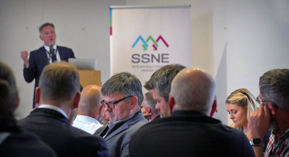 Fjölmennt var á haustþingi SSNE. (Ljósmynd: Örlygur Hnefill)