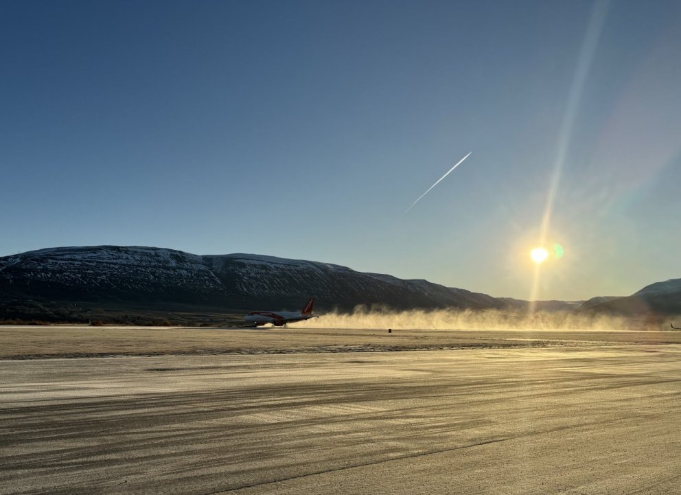 easyJet lent á Akureyrarflugvelli