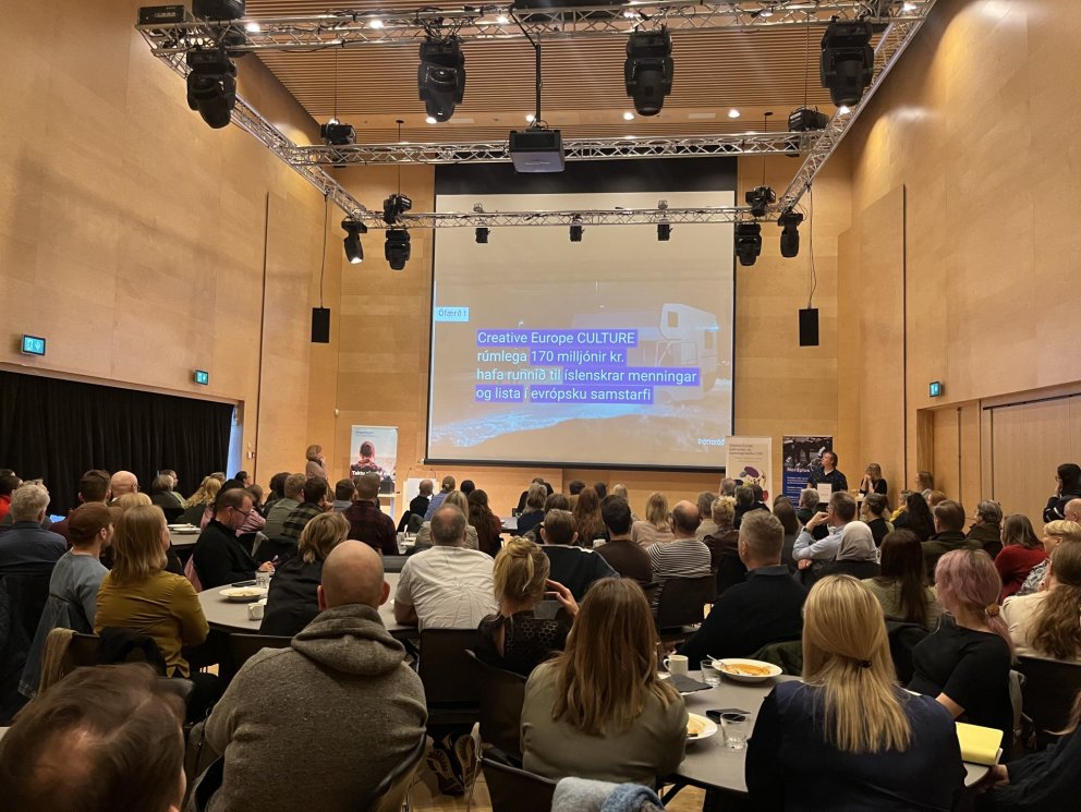 Rúmlega 170 milljónir íslenskra króna hafa runnið til íslenskrar menningar og lista í evrópsku samst…