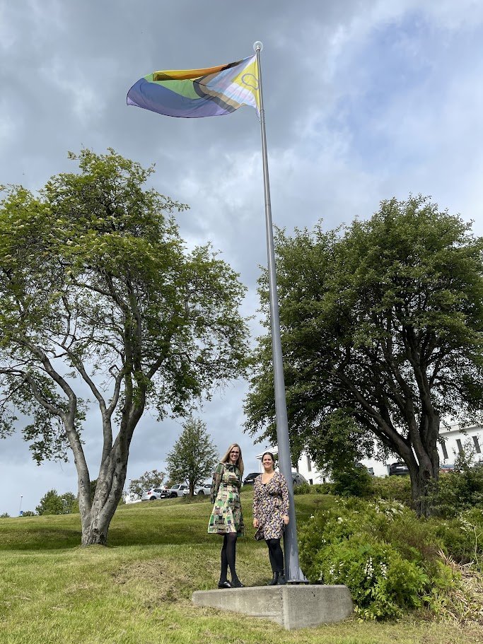 Ásthildur Sturludóttir, bæjarstjóri á Akureyri og Elísabet Ögn Jóhannsdóttir, verkefnastjóri hátíðar…