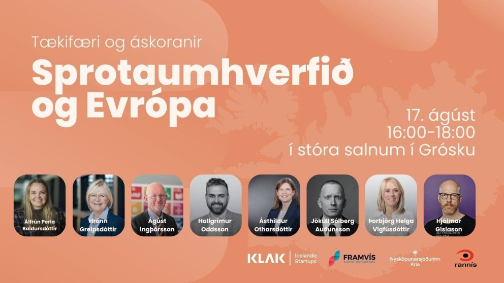 Sprotaumhverfið og Evrópa rædd í Grósku