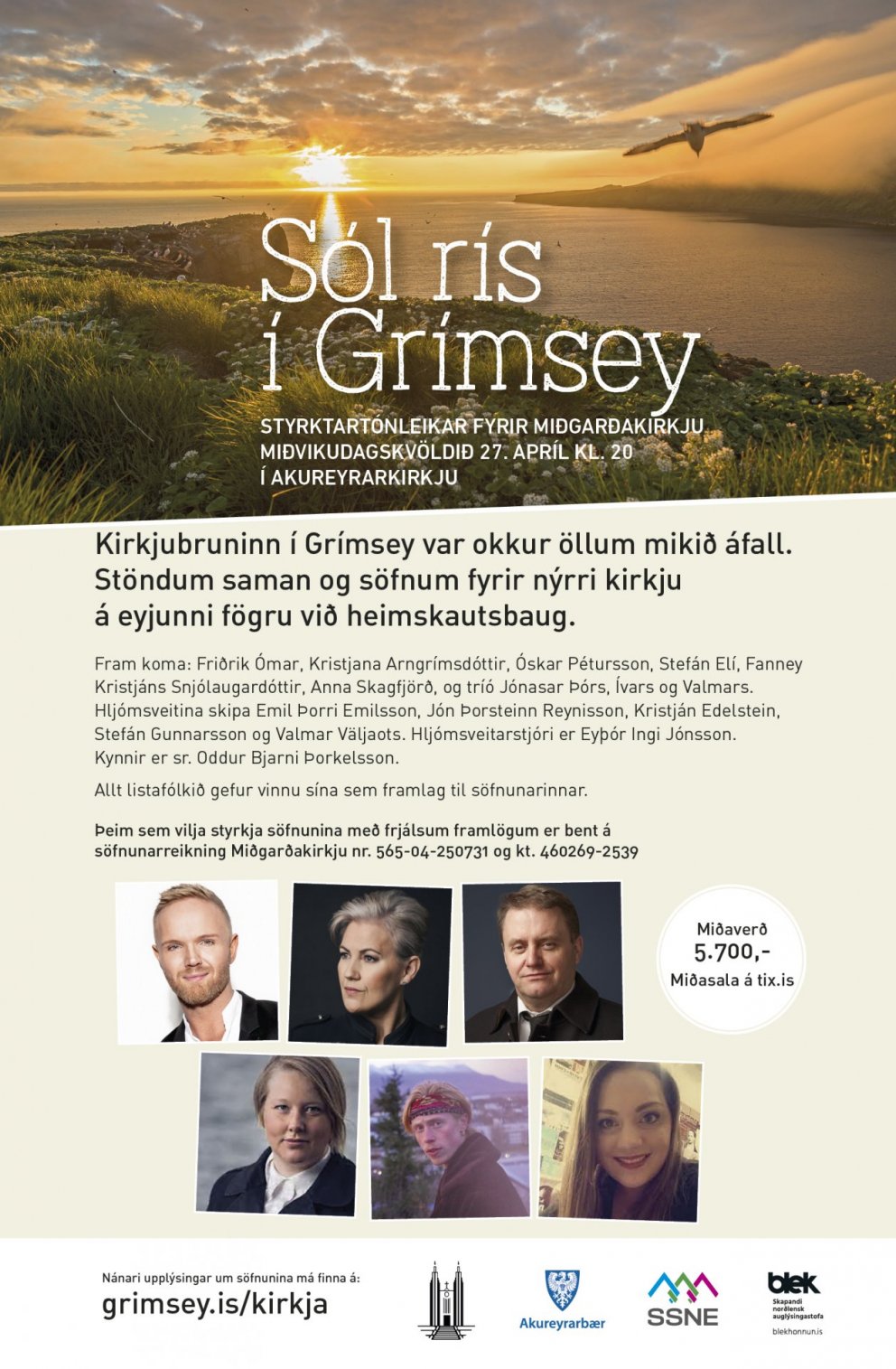 Sól rís í Grímsey - Styrktartónleikar