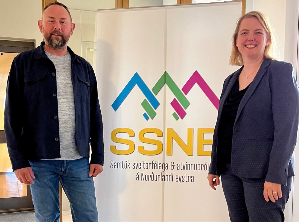 Albertína tók til starfa sem framkvæmdastjóri SSNE í gær af Eyþóri