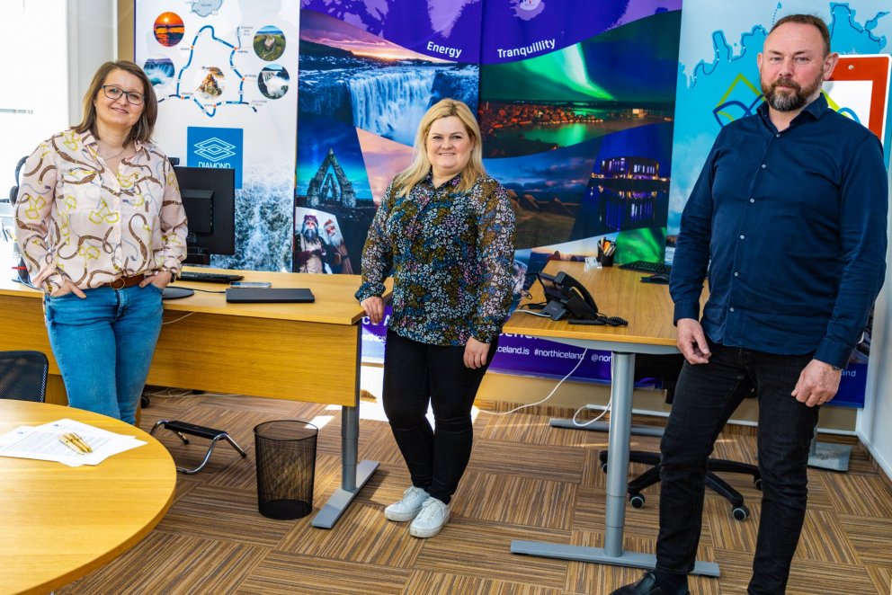 Unnur Valborg Hilmarsdóttir, SSNV, Arnheiður Jóhannsdóttir, Markaðsstofu Norðurlands og Eyþór Björns…