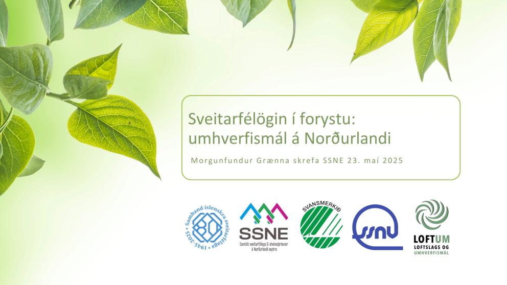 Morgunfundur Grænna skrefa SSNE - hittumst á Hótel KEA