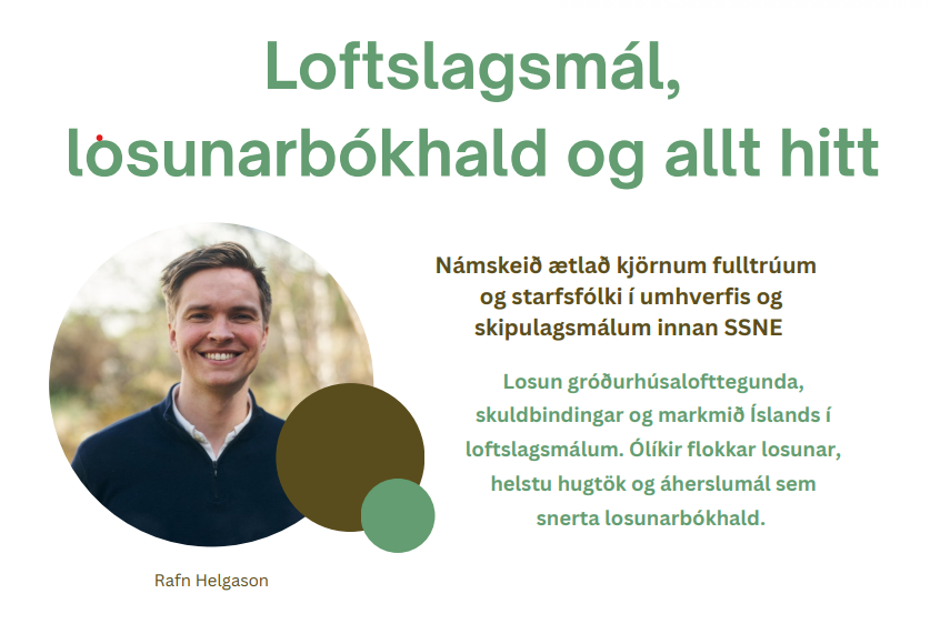 LOFTUM námskeið með Rafni Helgasyni um loftslagsmál