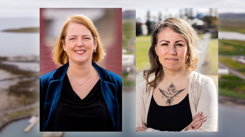 Albertína Friðbjörg Elíasdóttir og Sigurborg Ósk Haraldsdóttir. 
(Ljósmyndir: Auðunn Níelsson og Ív&hellip;