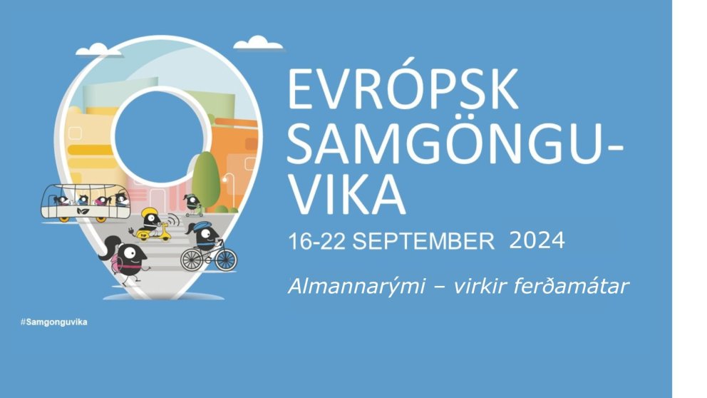 Evrópska samgönguvikan og Bíllausi dagurinn 2024