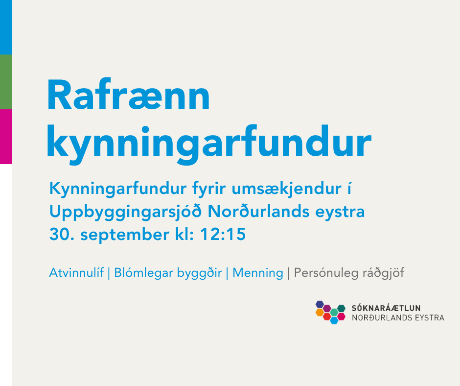 Rafrænn kynningarfundur fyrir Uppbyggingarsjóð