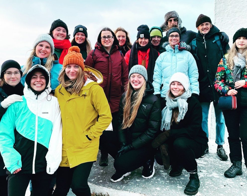 Hópurinn saman á Bakkafirði. Myndina tók Gunnar Már, verkefnisstjóri Betri Bakkafjarðar