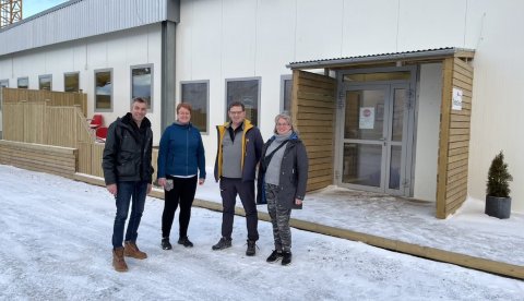 Ferðafélagarnir: Jón Ingi, Katrín, Rögnvaldur og Monika 