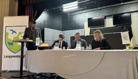 Fulltrúar Landsnets og Rarik, ásamt ráðherra kynntu aðgerðirnar og undirrituðu viljayfirlýsingu.