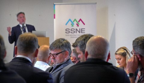 Fjölmennt var á haustþingi SSNE. (Ljósmynd: Örlygur Hnefill)