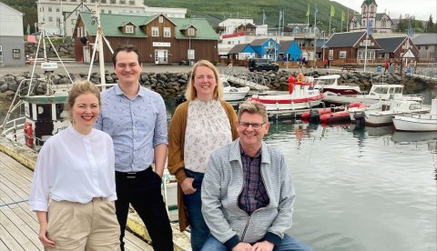 Frá vinstri: Hildur, Smári, Albertína og Ari Páll